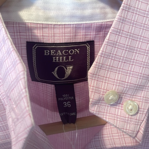 Pink Equestrian Show Shirt with two collars - Picture 2 of 4